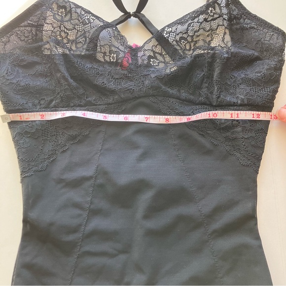 Body Beautiful Lace-Trim Shape Wear Bodysuit Women’s Large - Picture 12 of 13